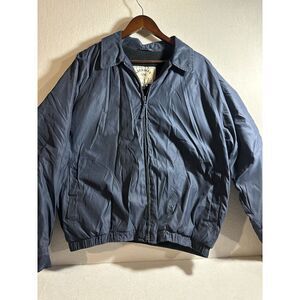 Aberdeen Collection Men's‎ Size L Jacket Coat Golf Bomber Zip Navy Lightweight